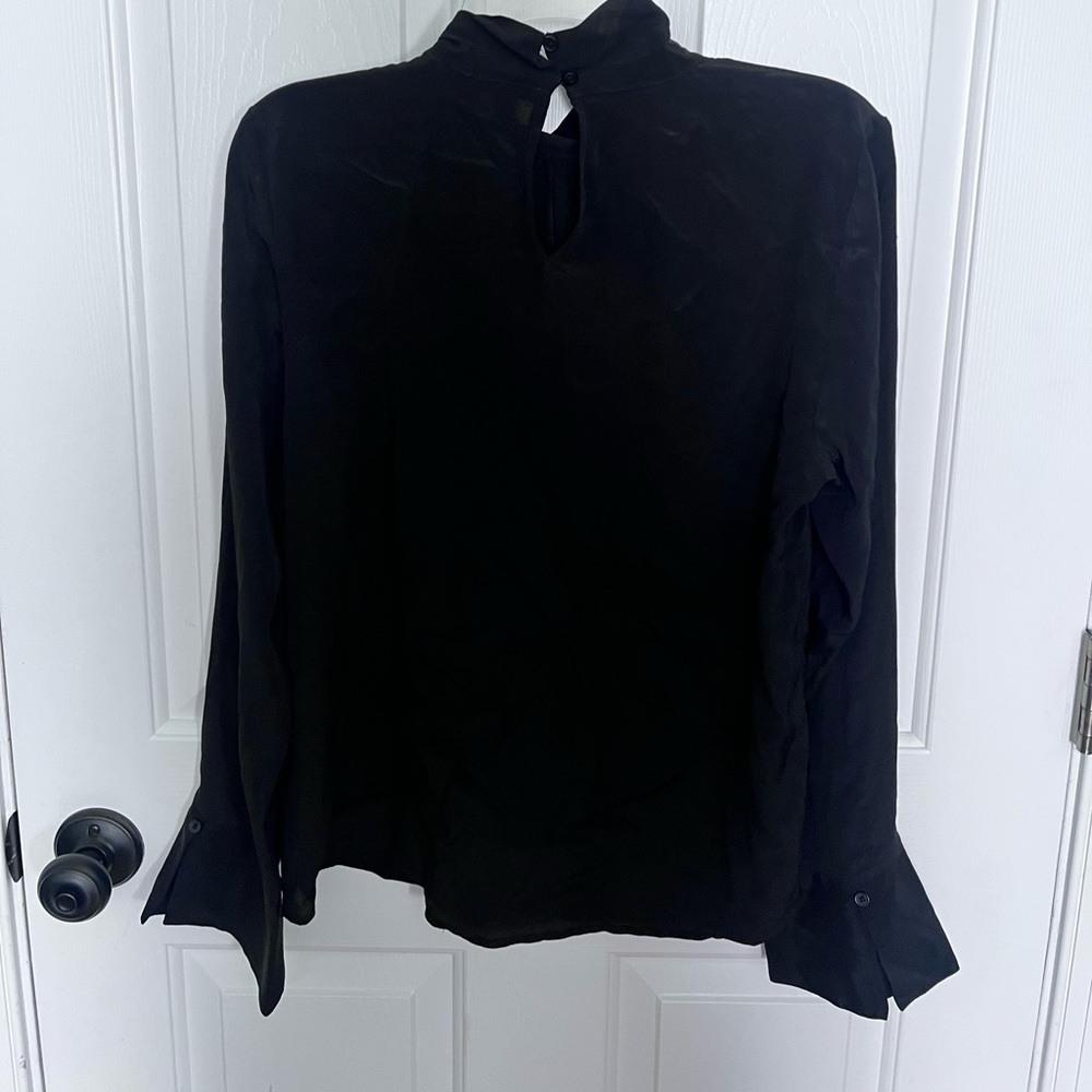 Nine West Black Blouse with Bow Detail - Picture 2 of 3
